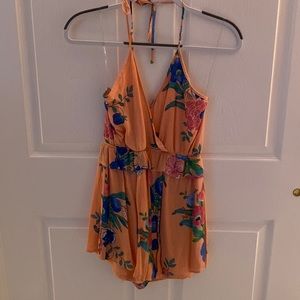 Floral Halter Romper